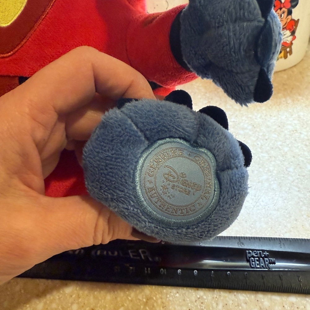 Disney Blue and Red Stitch Plush Toy space alien - Picture 13 of 16